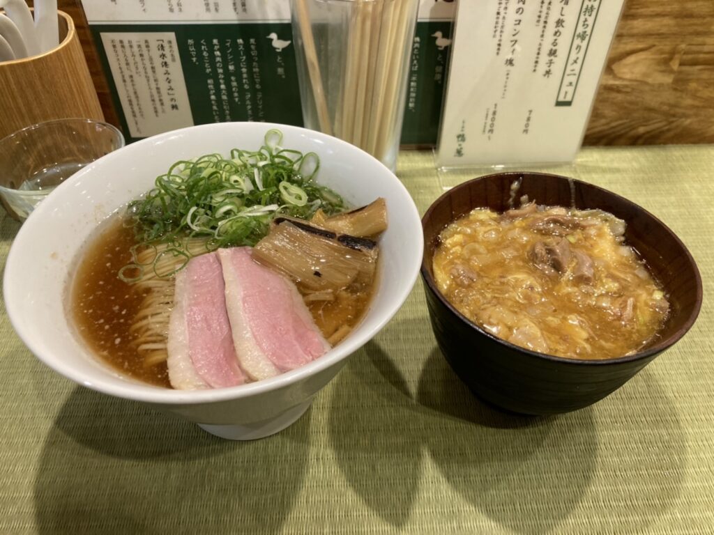 鴨to葱
子親子丼